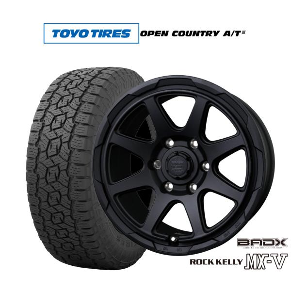サマータイヤ ホイール4本セット BADX ロックケリー ROCK KELLY MX-V