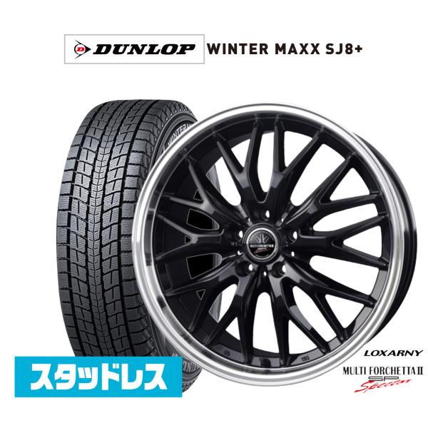 ロクサーニ　スタッドレス　235/50R18 ロクサーニ スタッドレスタイヤ ホイール4本セット BADX マルチ