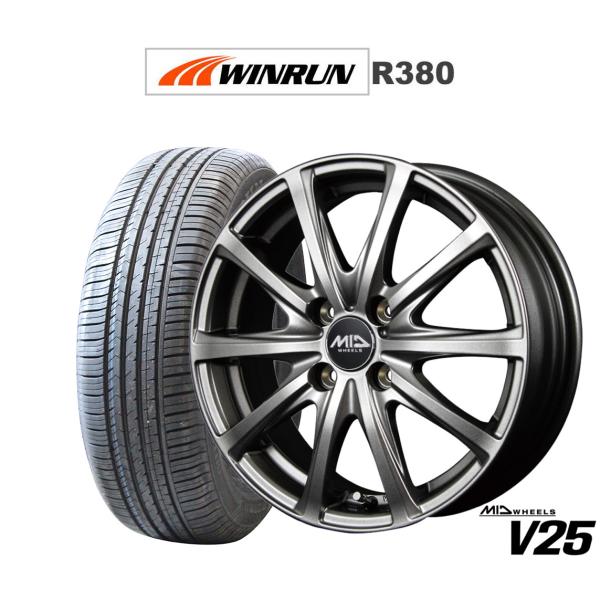 サマータイヤ ホイール4本セット MID ホイールズ V25 WINRUN