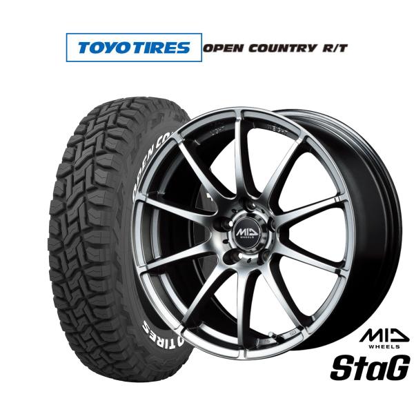 オフロードタイヤ ホイール4本セット MID ホイールズ スタッグ