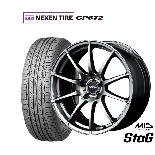 マゼンタ サマータイヤ ホイール4本セット MID ホイールズ スタッグ NEXEN
