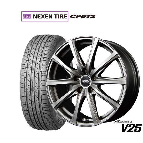 サマータイヤ ホイール4本セット MID ホイールズ V25 NEXEN ネクセン