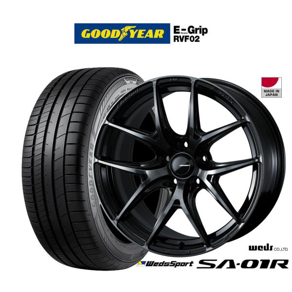 サマータイヤ ホイール4本セット ウェッズ ウェッズスポーツ SA-01R グッドイヤー エフィシエント グリップ RVF02 225/45R18