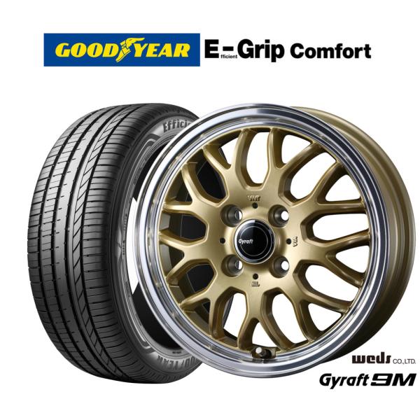 サマータイヤ ホイール4本セット ウェッズ グラフト 9M グッドイヤー エフィシエント グリップ コンフォート 165/55R15