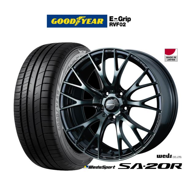 サマータイヤ ホイール4本セット ウェッズ ウェッズスポーツ SA-20R グッドイヤー エフィシエント グリップ RVF02 215/55R17