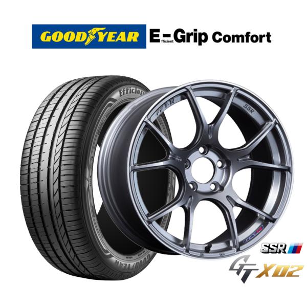 サマータイヤ ホイール4本セット タナベ SSR GT X02 グッドイヤー エフィシエント グリップ コンフォート 195/45R17
