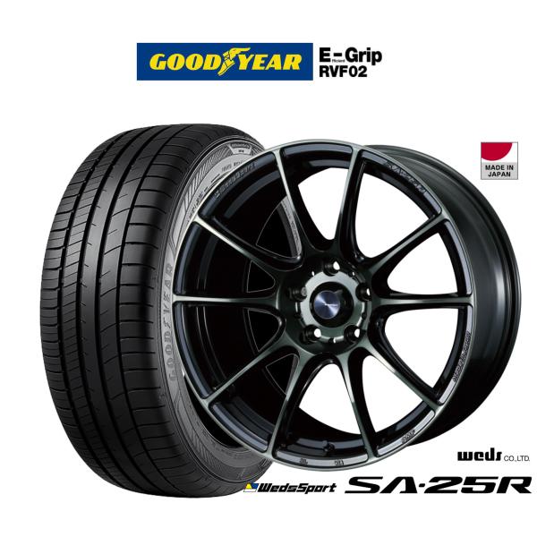 サマータイヤ ホイール4本セット ウェッズ ウェッズスポーツ SA-25R グッドイヤー エフィシエント グリップ RVF02 215/55R17