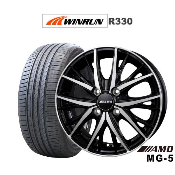 サマータイヤ ホイール4本セット BADX AMD MG-5 WINRUN ウインラン R330 165/50R16
