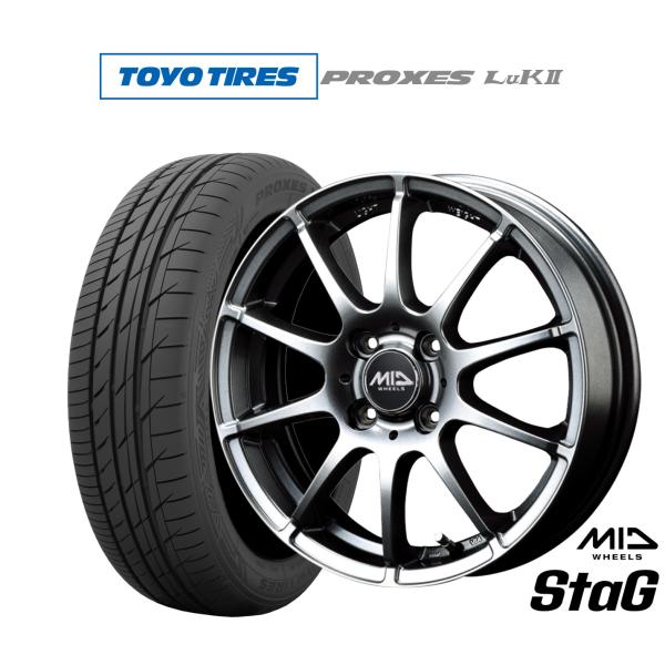 サマータイヤ ホイール4本セット MID ホイールズ スタッグ
