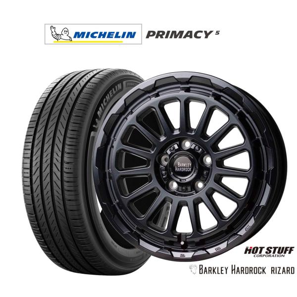 サマータイヤ ホイール4本セット ホットスタッフ バークレイハードロック リザード ミシュラン プライマシー プライマシー5 225/55R17