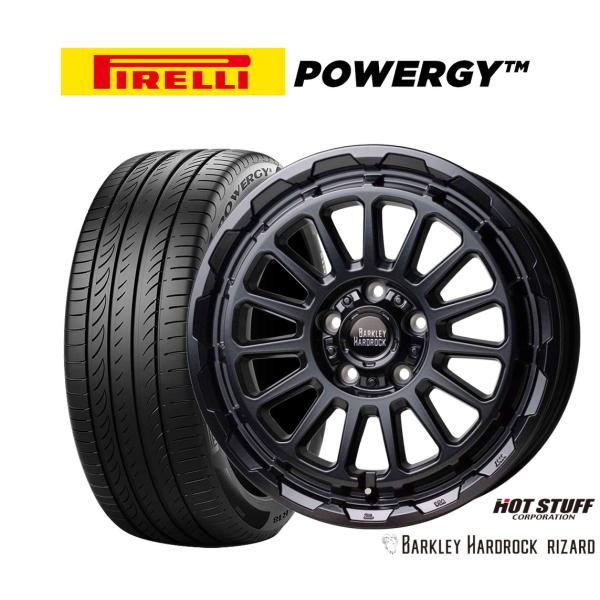 サマータイヤ ホイール4本セット ホットスタッフ バークレイハードロック リザード ピレリ POWERGY (パワジー) 225/55R17