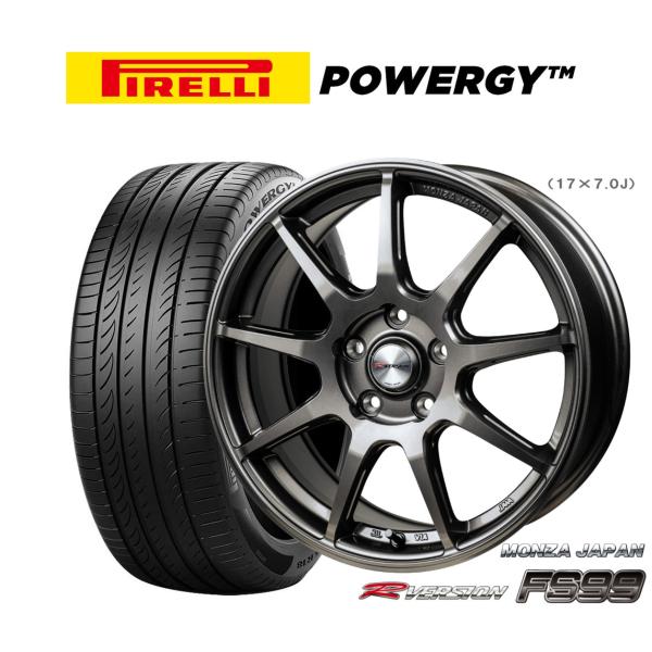 225/55R17 サマータイヤ　ピレリ　4本セット サマータイヤ ホイール4本セット モンツァ Rバージョン FS99 ピレリ
