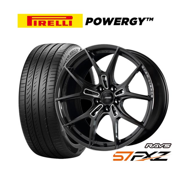 サマータイヤ ホイール4本セット レイズ グラムライツ 57 FXZ ピレリ POWERGY (パワジー) 225/50R18