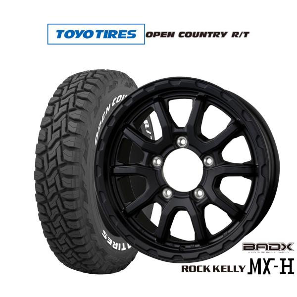 オフロードタイヤ ホイール4本セット BADX ロックケリー ROCK KELLY MX-H トーヨータイヤ OPEN COUNTRY オープンカントリー RT