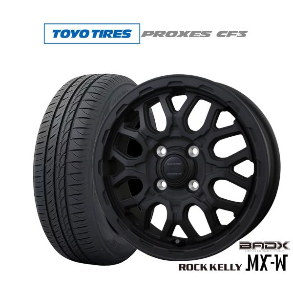 サマータイヤ ホイール4本セット BADX ロックケリー ROCK KELLY MX-W