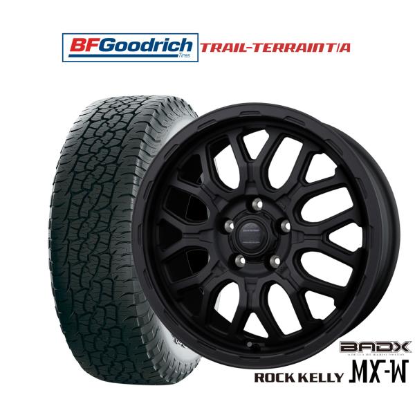 オフロードタイヤ ホイール4本セット BADX ロックケリー ROCK KELLY MX