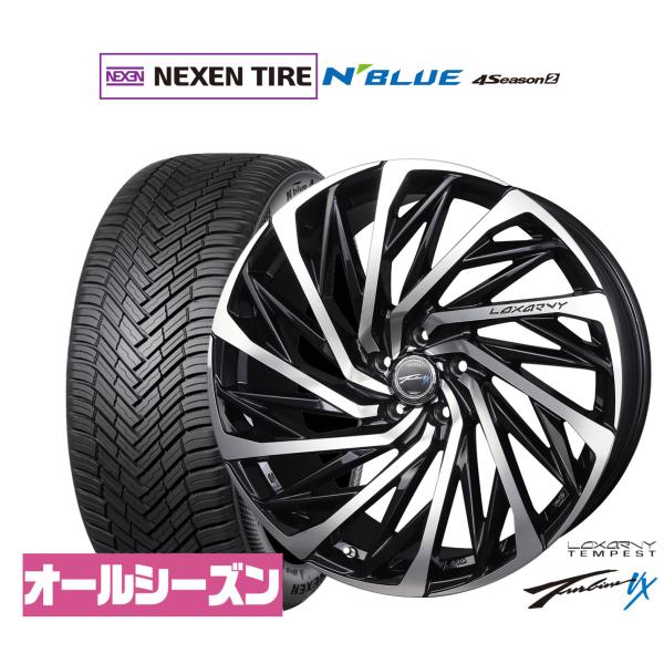 サマータイヤ ホイール4本セット BADX ロクサーニ テンペストタービンVX NEXEN ネクセン N blue 4Season2 (オールシーズン) 225
