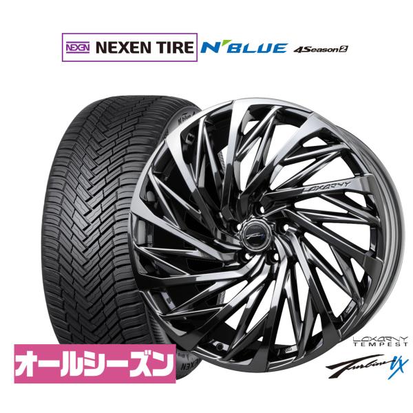 サマータイヤ ホイール4本セット BADX ロクサーニ テンペストタービンVX NEXEN ネクセン N blue 4Season2 (オールシーズン) 225