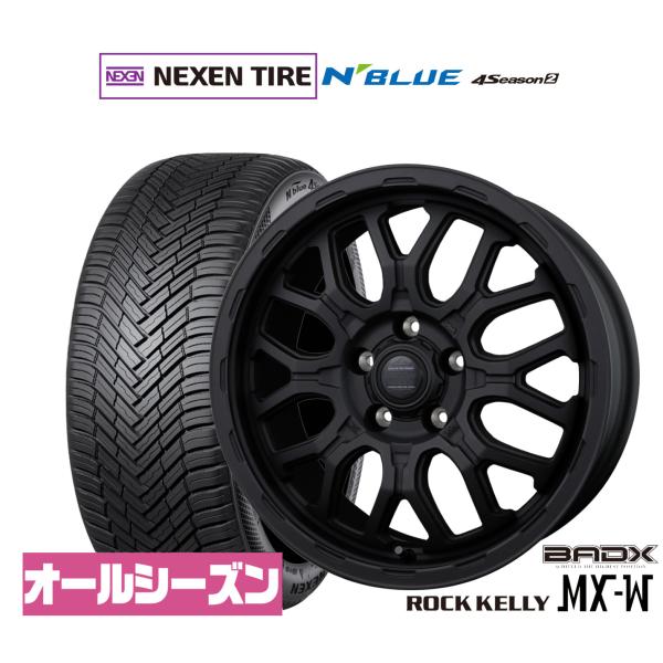 サマータイヤ ホイール4本セット BADX ロックケリー ROCK KELLY MX-W