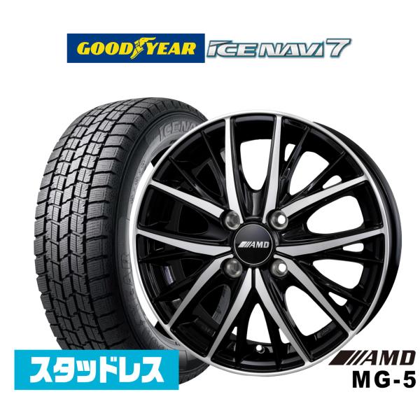 2025年製】スタッドレスタイヤ ホイール4本セット BADX AMD MG-5