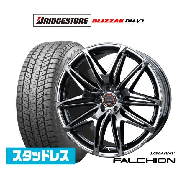 ロクサーニ スタッドレスタイヤ ホイール4本セット BADX ファルシオン