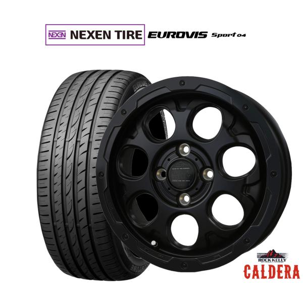 サマータイヤ ホイール4本セット BADX ロックケリー ROCK KELLY カルデラ Black Edition(4-100) NEXEN ネクセン ロード