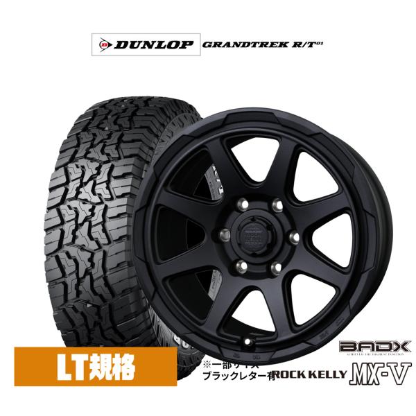 オフロードタイヤ ホイール4本セット BADX ロックケリー ROCK KELLY MX