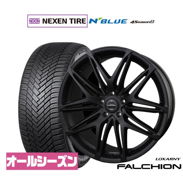 ロクサーニ サマータイヤ ホイール4本セット BADX ファルシオン Black