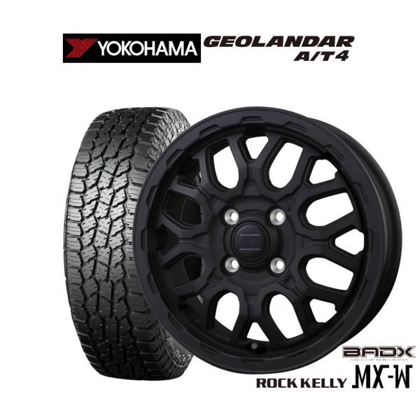 サマータイヤ ホイール4本セット BADX ロックケリー ROCK KELLY MX-W ヨコハマ GEOLANDAR ジオランダー AT4 (G018) 15