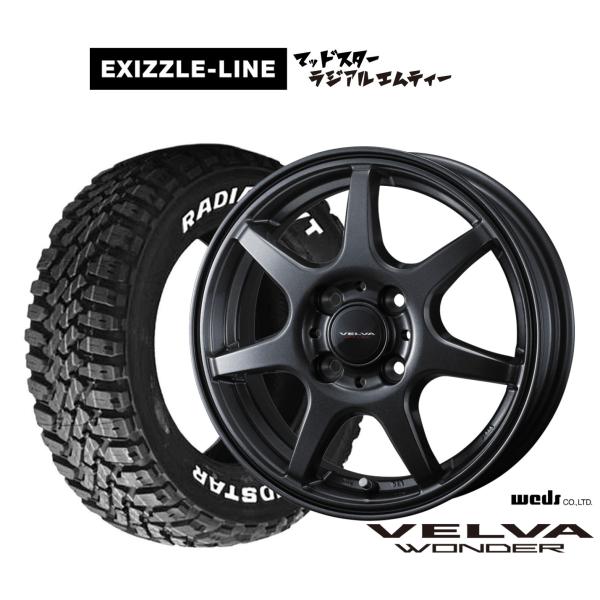 タイヤ・ホイール WEDS MUDVANCE MUDSTAR RADIAL M/T WEDS（ウェッズ） サマータイヤ ホイール4本セット ヴェルヴァ