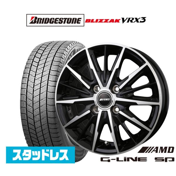 スタッドレスタイヤ ホイール4本セット BADX AMD G-Line SP