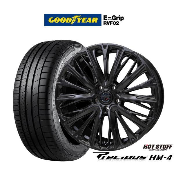 サマータイヤ ホイール4本セット ホットスタッフ プレシャス HM-4 グッドイヤー エフィシエント グリップ RVF02 225/50R18