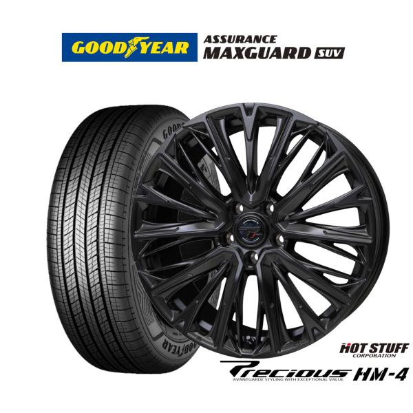 サマータイヤ ホイール4本セット ホットスタッフ プレシャス HM-4 グッドイヤー アシュアランス マックスガード SUV 225/50R18