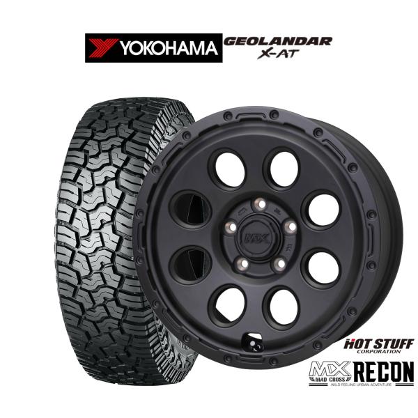 オフロードタイヤ ホイール4本セット ホットスタッフ マッドクロス リーコン ヨコハマ GEOLANDAR ジオランダー X-AT (G016) 215/65R