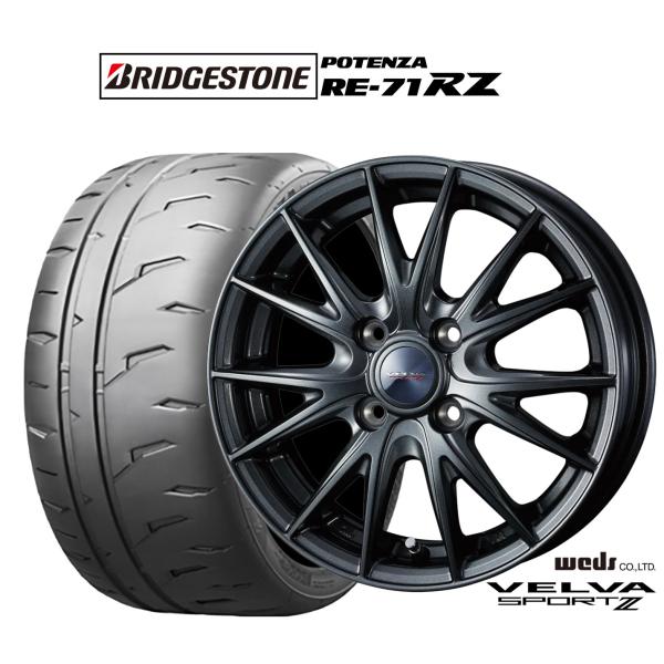Wedsヴェルヴァチャージ アルミタイヤセット4本165/65R15 管理263 WEDS（ウェッズ） サマータイヤ ホイール4本セット ヴェルヴァ SPORT2