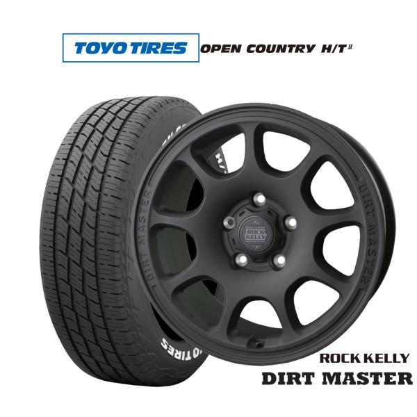 サマータイヤ ホイール4本セット BADX ロックケリー ROCK KELLY DIRT MASTER(ダートマスター) トーヨータイヤ OPEN COUNTR