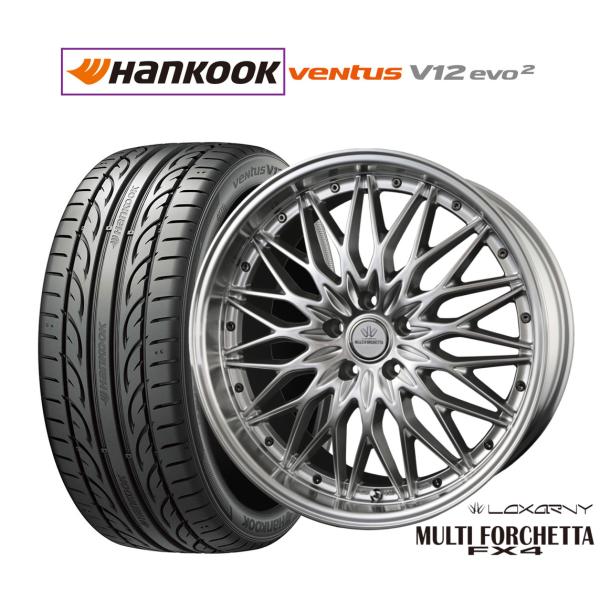 サマータイヤ ホイール4本セット BADX ロクサーニ マルチフォルケッタ FX4 ハンコック VENTUS V12evo2 (K120) 225/35R19