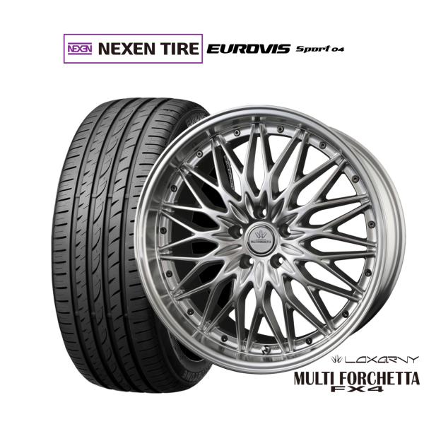 サマータイヤ ホイール4本セット BADX ロクサーニ マルチフォルケッタ FX4 NEXEN ネクセン ロードストーン ユーロビズ Sport 04 215/