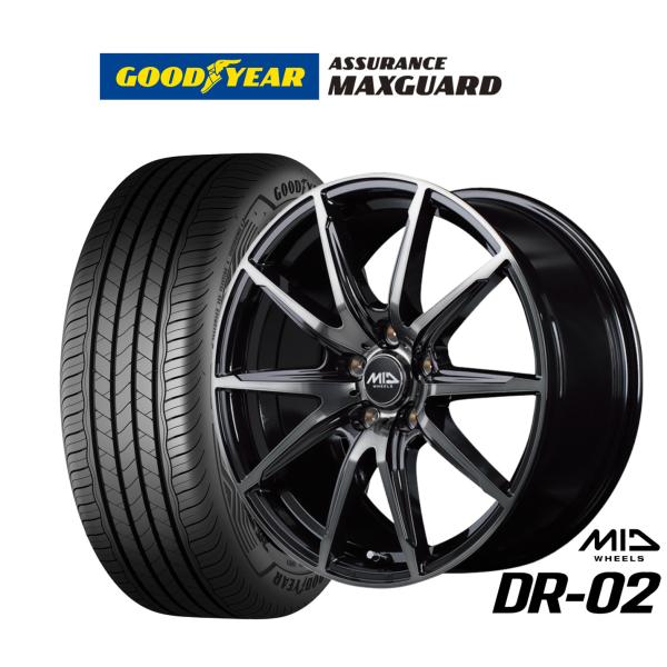 サマータイヤ ホイール4本セット MID ホイールズ DR-02 グッドイヤー