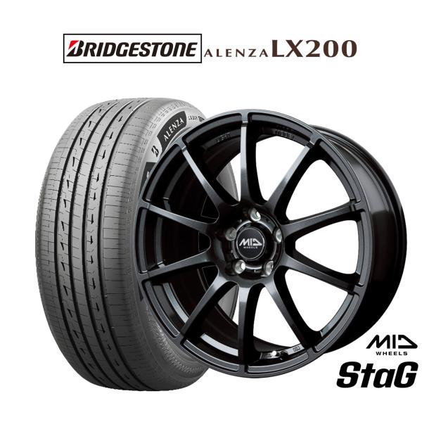 サマータイヤ ホイール4本セット MID ホイールズ スタッグ