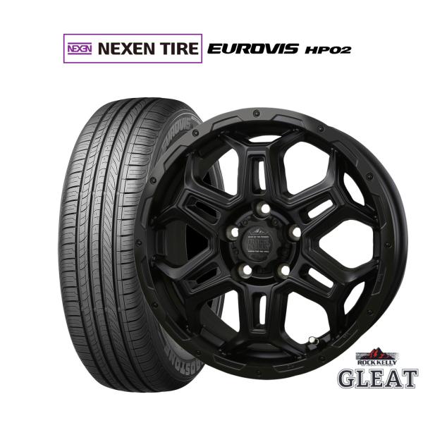サマータイヤ ホイール4本セット BADX ロックケリー ROCK KELLY グリート Black Edition(5穴) NEXEN ネクセン ロードストー