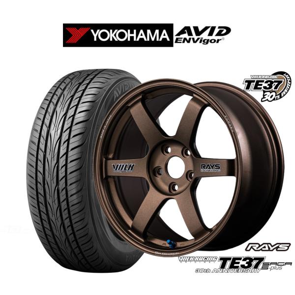 RAYS T6 18インチホイール4本 サマータイヤ付き RAYS サマータイヤ ホイール4本セット レイズ ボルクレーシング TE37