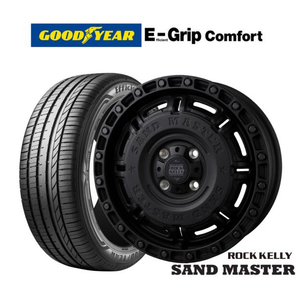 サマータイヤ ホイール4本セット BADX ロックケリー ROCK KELLY SAND MASTER(サンドマスター) グッドイヤー エフィシエント グリップ
