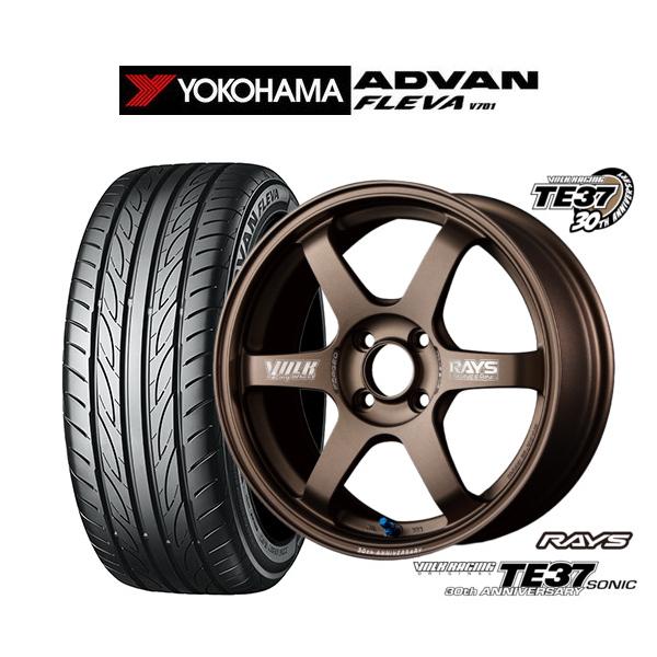 サマータイヤ ホイール4本セット レイズ ボルクレーシング TE37 SONIC(ソニック) 30TH MACHINING Ver. ヨコハマ ADVAN アド
