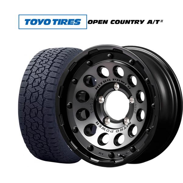 サマータイヤ ホイール4本セット MID ナイトロパワー H12 ショットガン トーヨータイヤ OPEN COUNTRY オープンカントリー AT3(ホワイトレ