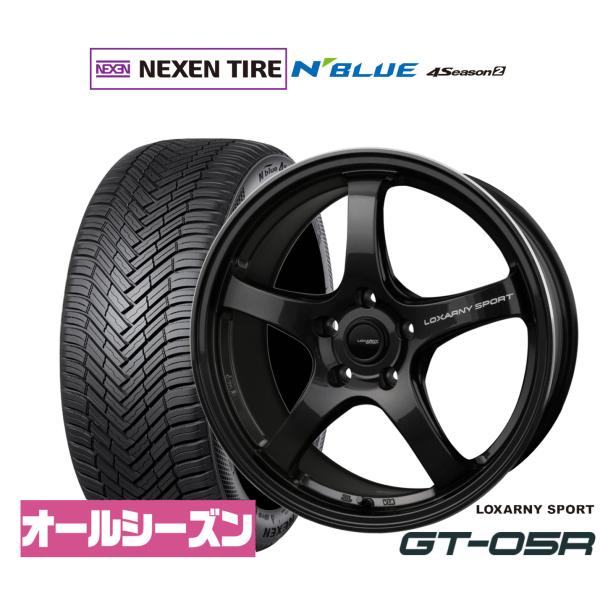 サマータイヤ ホイール4本セット BADX ロクサーニスポーツ GT-05R NEXEN ネクセン N blue 4Season2 (オールシーズン) 215/