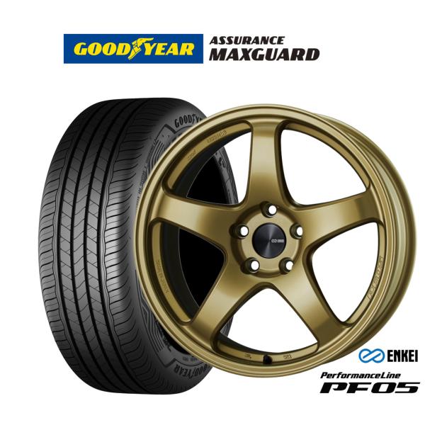 サマータイヤ ホイール4本セット エンケイ PF05 グッドイヤー ASSURANCE アシュアランス MAXGUARD 215/50R17