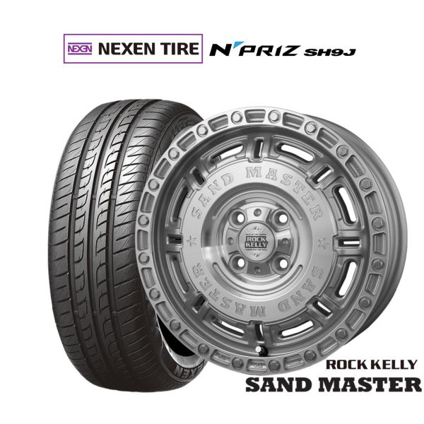 サマータイヤ ホイール4本セット BADX ロックケリー ROCK KELLY SAND MASTER(サンドマスター) NEXEN ネクセン N priz S