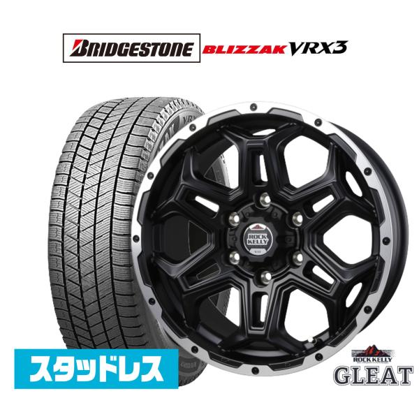 スタッドレスホイールセット 2024-2025年製 ブリヂストン ブリザック③ 2025年製]スタッドレスタイヤ ホイール4本セット BADX ロックケリー