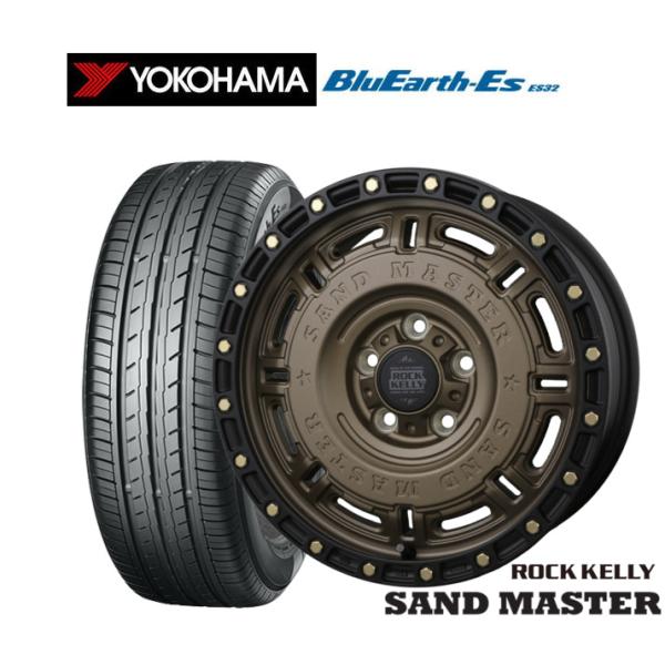 サマータイヤ ホイール4本セット BADX ロックケリー ROCK KELLY SAND MASTER(サンドマスター) ヨコハマ BluEarth-ES ブル